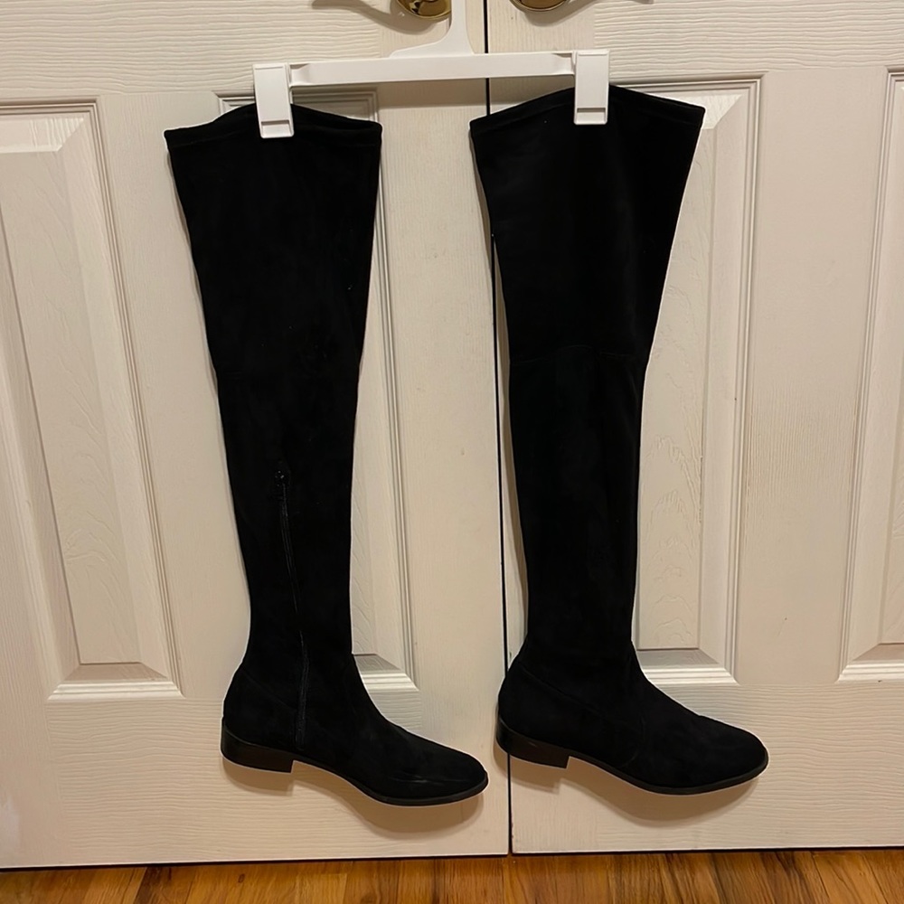 INC knee high suede boots